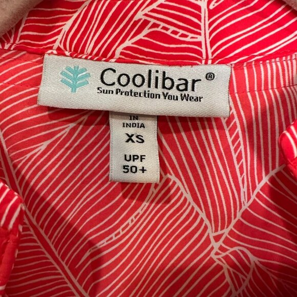 Coolibar Tunic Cover Up Size XS Pink Red UPF 50 Vacation Beach Cruise Resort - Picture 5 of 9